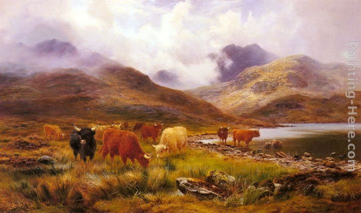 Louis Bosworth Hurt A Misty Day in the Highlands